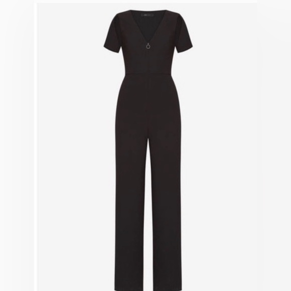 NWT, BCBG Johnny Cut Out Jumpsuit, Black, size S - Picture 4 of 8